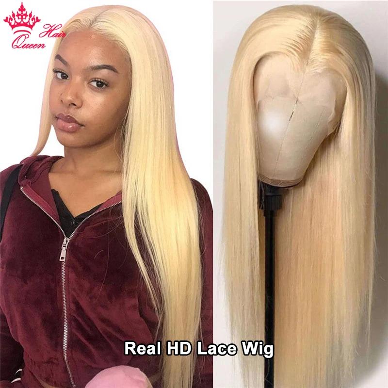 Real HD Lace 613 Blonde 13x6 13x4 Lace Full Frontal HD 5x5 Closure Wig Invisible Melt Skin Lace 100% Human Hair Wigs